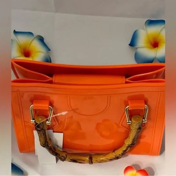 SOLD!!!! NWT, Brand: Boutique, Color: Orange, Size: S, Orange Jelly Satchel - Picture 2 of 4